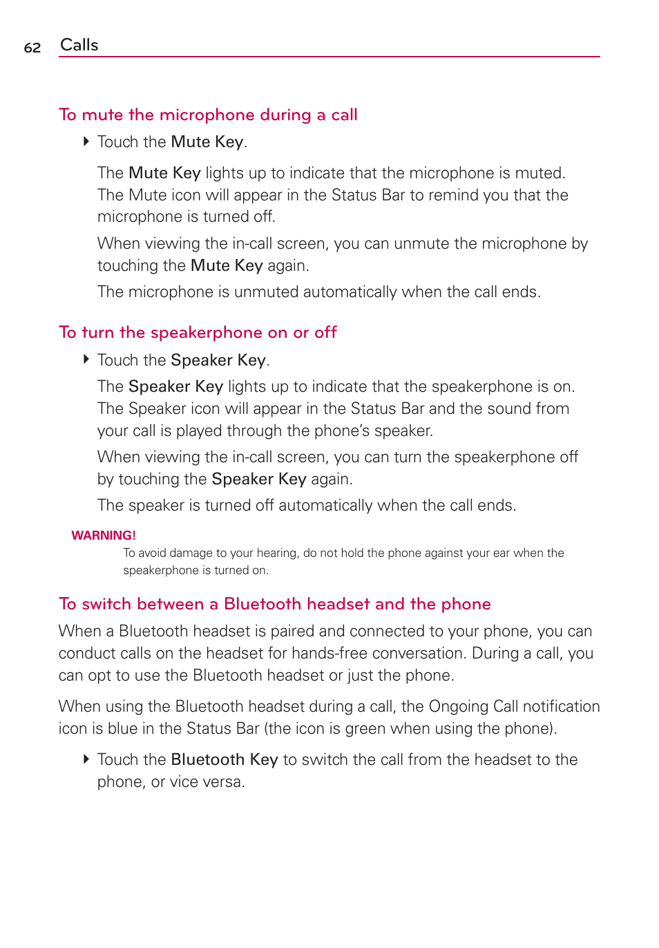 LG CONNECT 4G MFL67218101 User Manual | Page 64 / 415