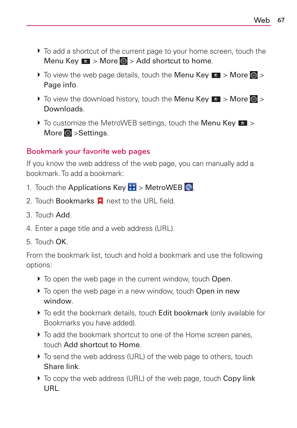 LG CONNECT 4G MFL67218101 User Manual | Page 69 / 415