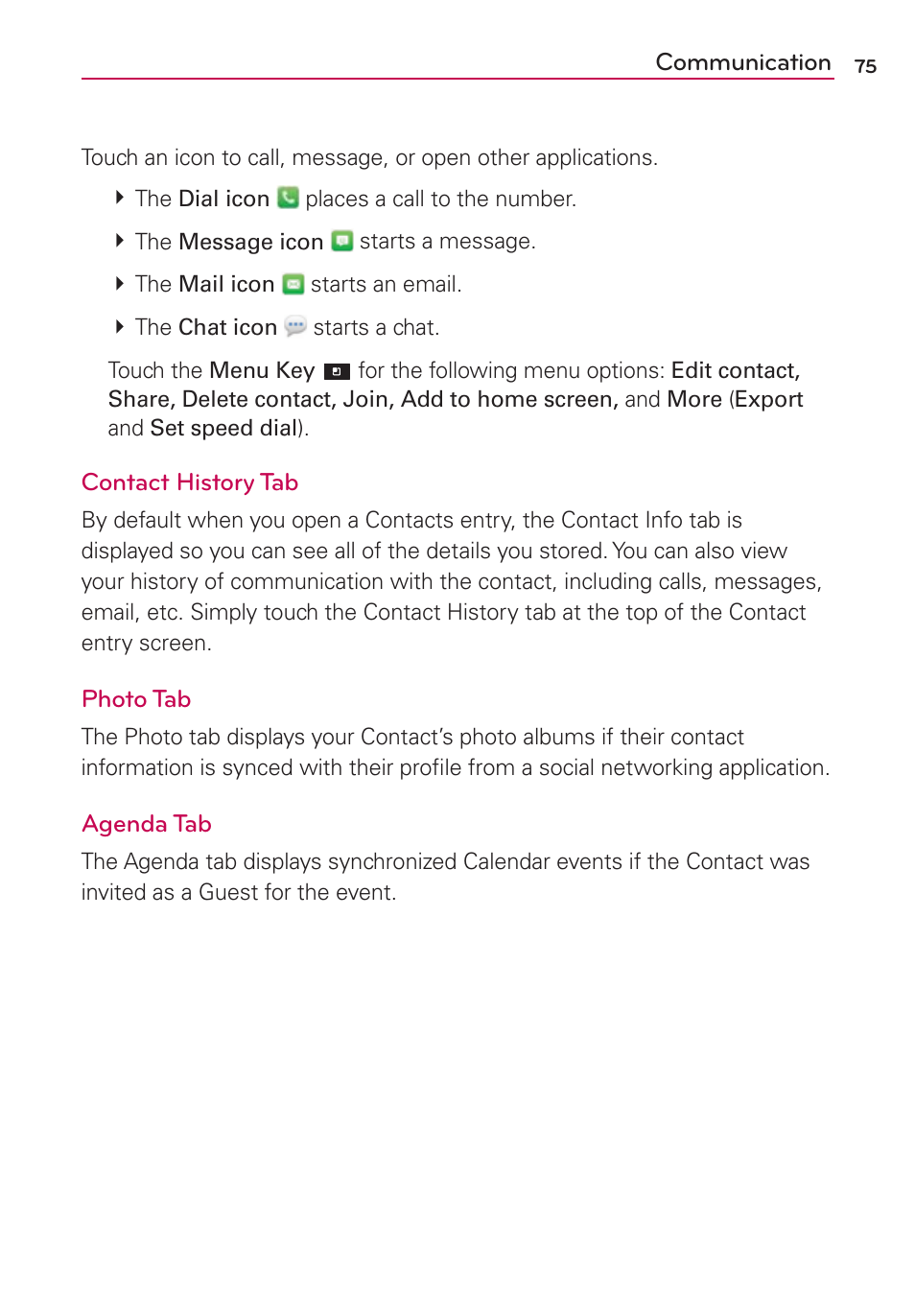 LG CONNECT 4G MFL67218101 User Manual | Page 77 / 415