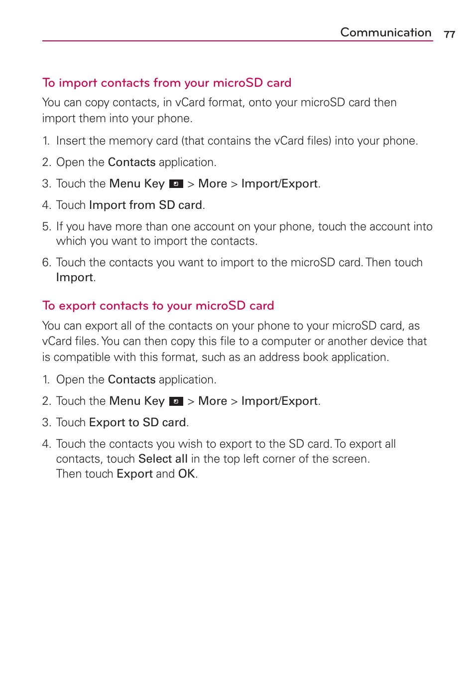 LG CONNECT 4G MFL67218101 User Manual | Page 79 / 415
