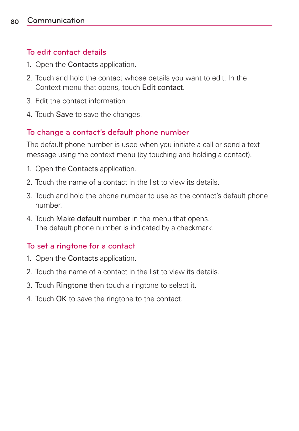 LG CONNECT 4G MFL67218101 User Manual | Page 82 / 415