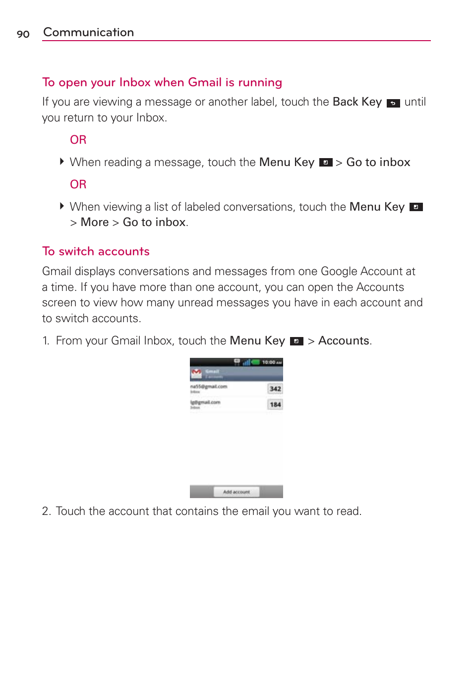 LG CONNECT 4G MFL67218101 User Manual | Page 92 / 415