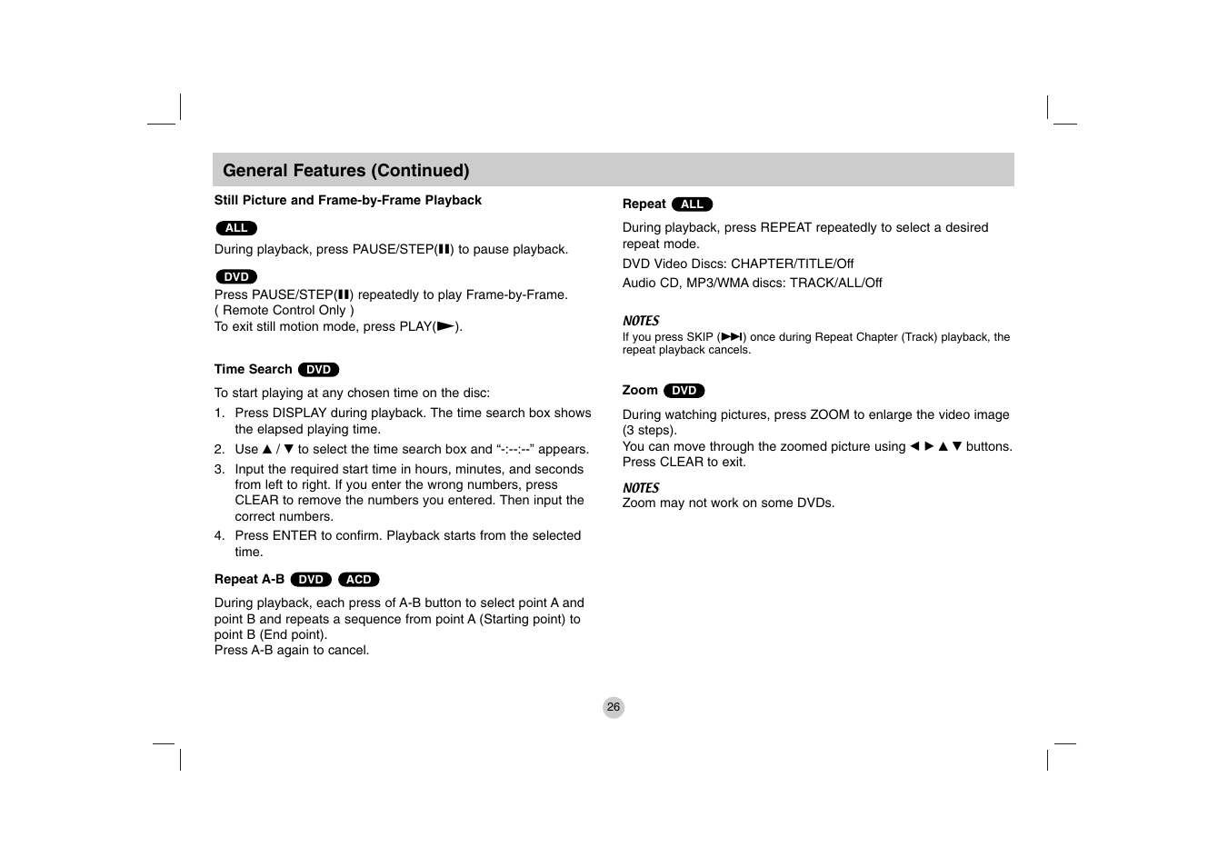 LG DP781 User Manual | Page 26 / 44