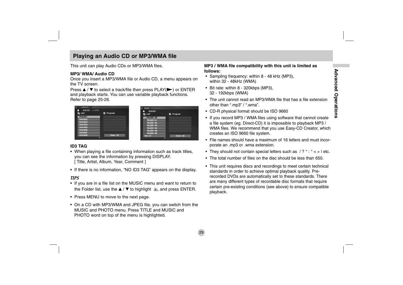 LG DP781 User Manual | Page 29 / 44