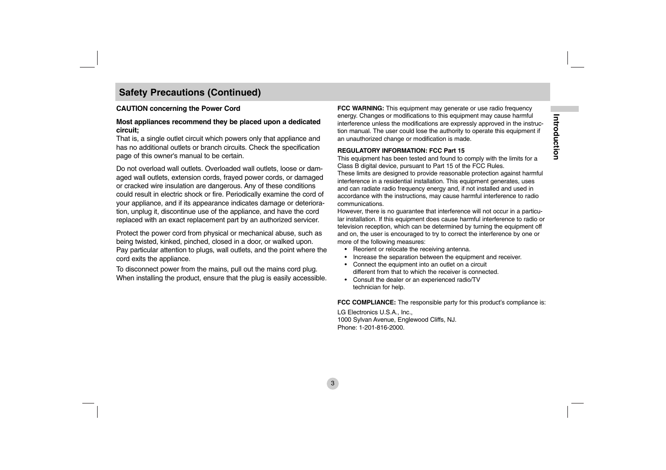 LG DP781 User Manual | Page 3 / 44