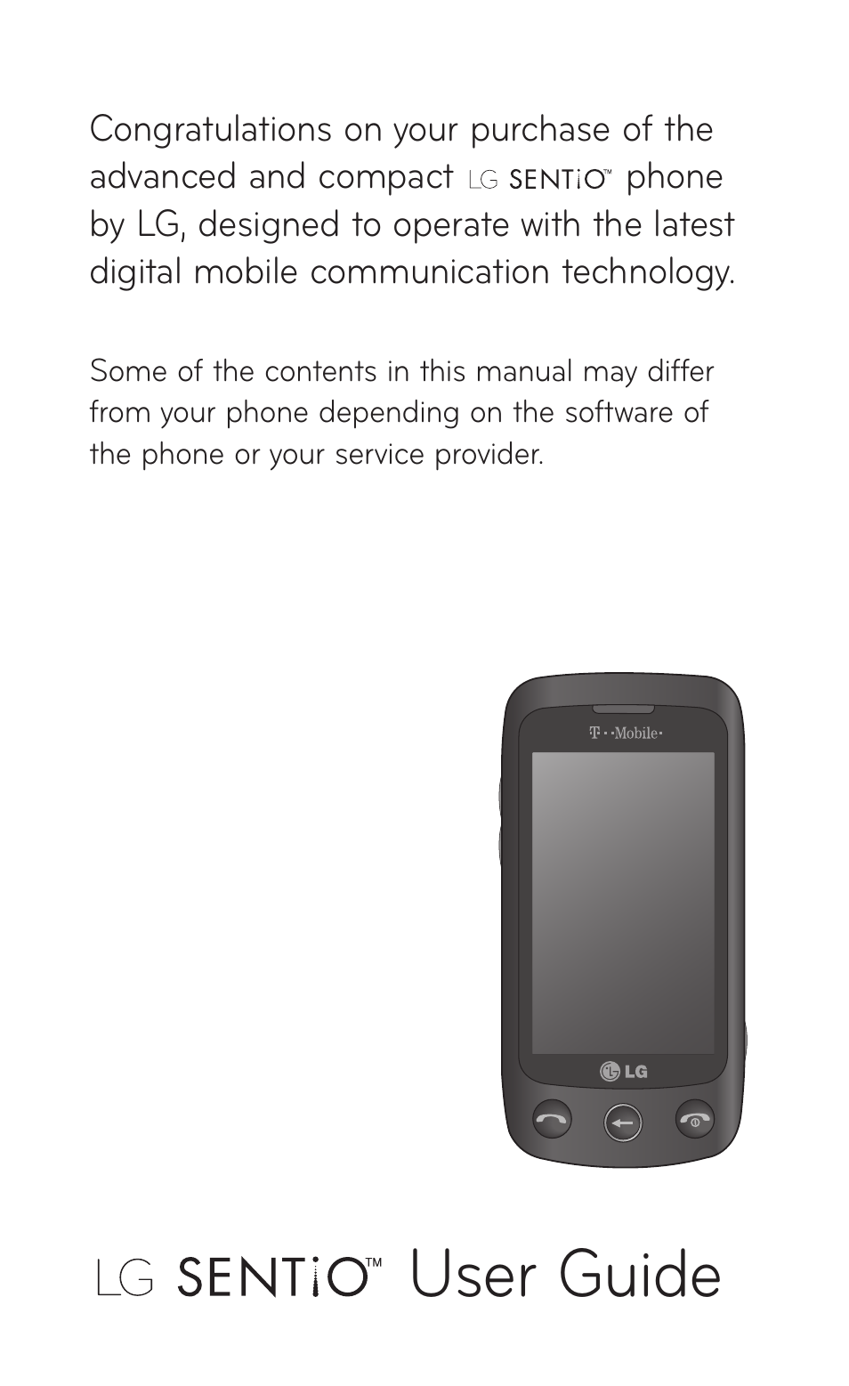 User guide | LG B016222 User Manual | Page 3 / 122