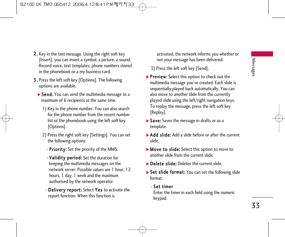 LG B2100 User Manual | Page 34 / 79