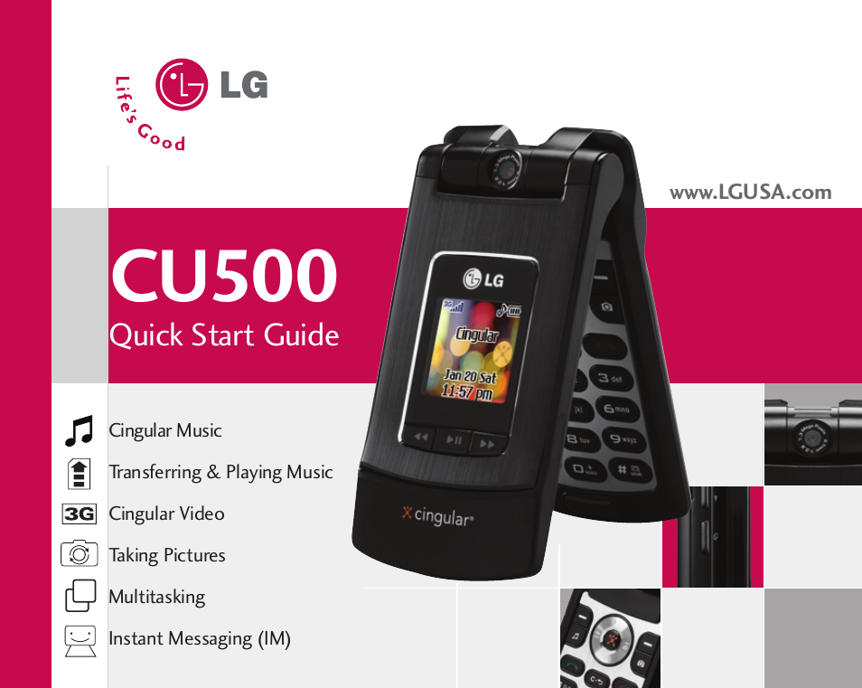 LG CU500 User Manual | 10 pages