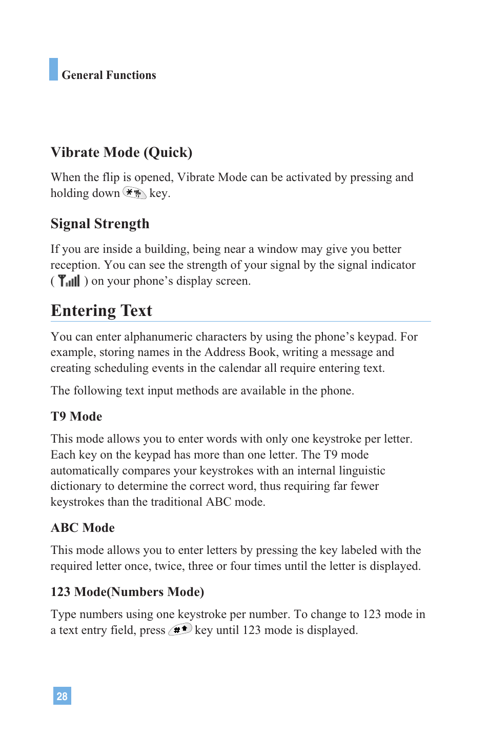 Entering text | LG 4015 User Manual | Page 29 / 114