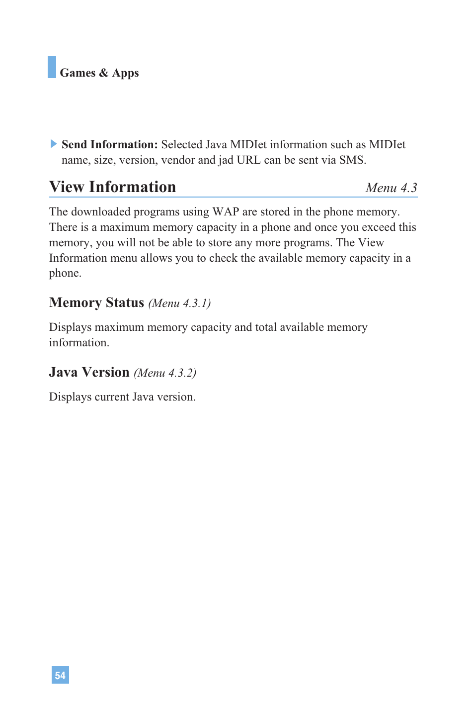 View information | LG 4015 User Manual | Page 55 / 114