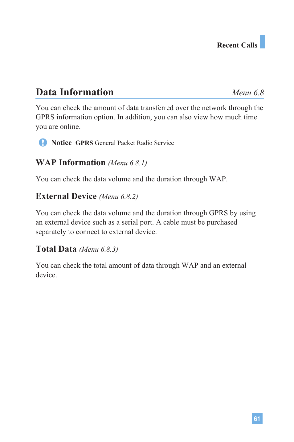 Data information | LG 4015 User Manual | Page 62 / 114