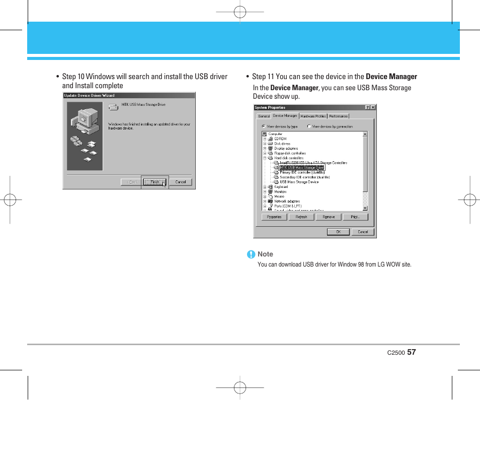 LG C2500 User Manual | Page 58 / 73