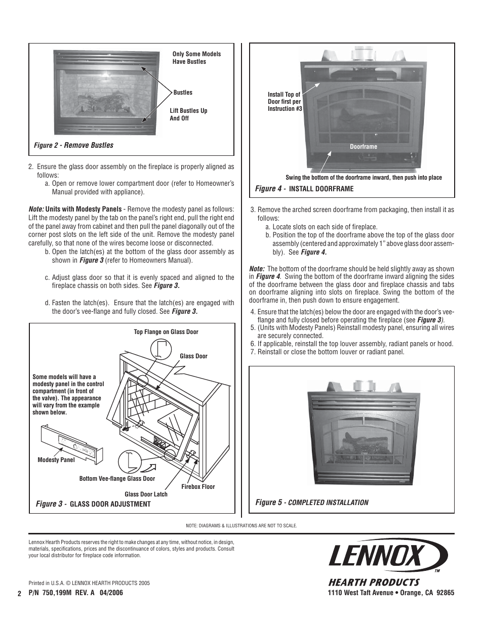 Lennox Hearth SSBV-35 User Manual | Page 2 / 2