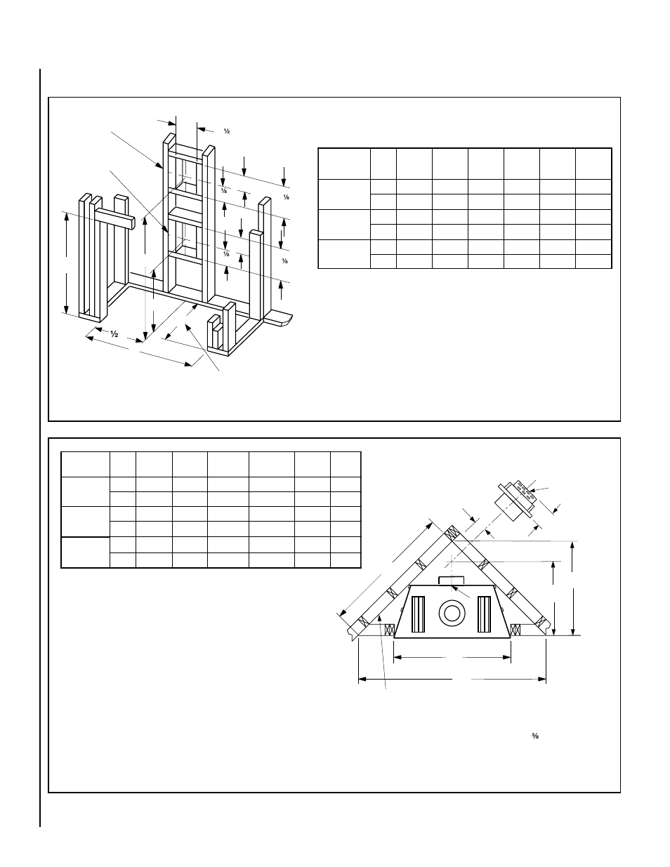 Fireplace framing specifications | Lennox Hearth B-MNC0353VDE User Manual | Page 8 / 32