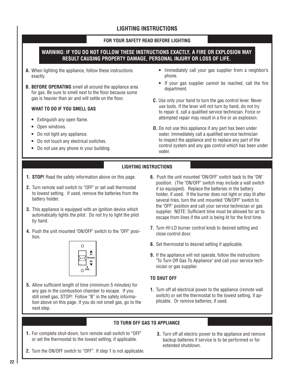 Lennox Hearth DIRECT-VENT SYMMETRY SERIES SYM-35N User Manual | Page 22 / 28