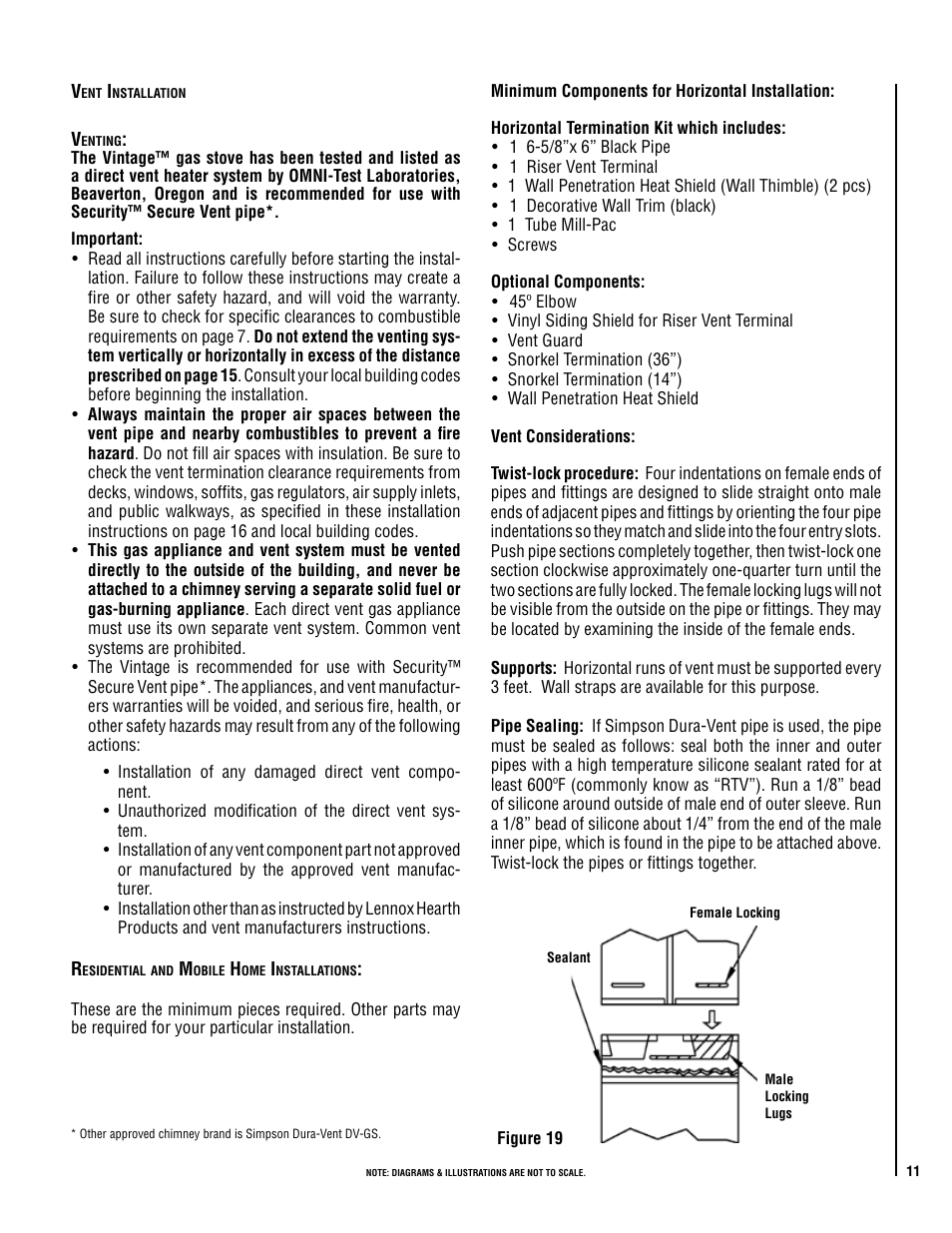 Lennox Hearth VIS35 User Manual | Page 11 / 30