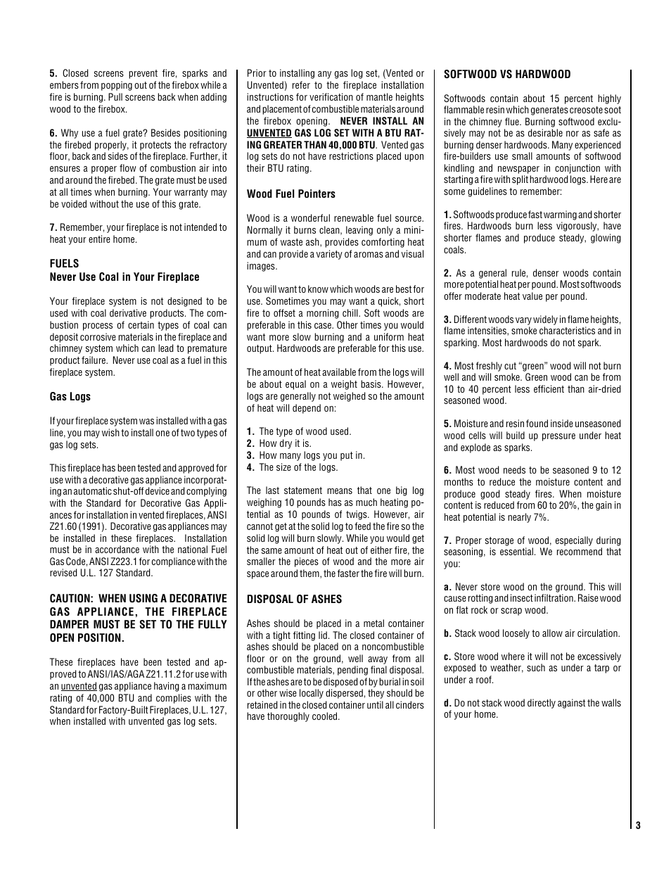 Lennox Hearth EST-48-H User Manual | Page 3 / 8