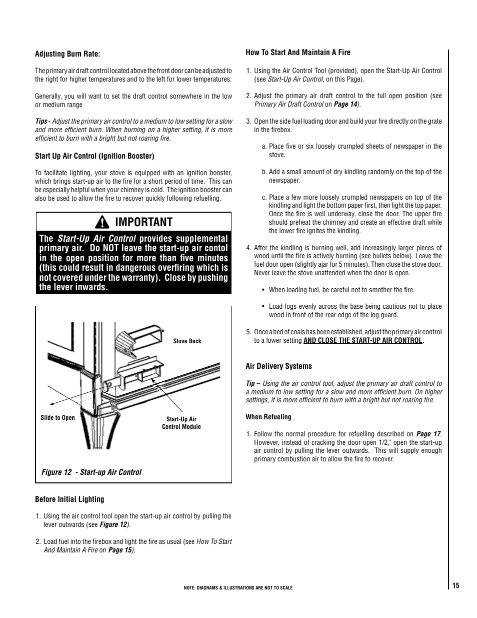 Important | Lennox Hearth ELITE CI2000HT User Manual | Page 15 / 36