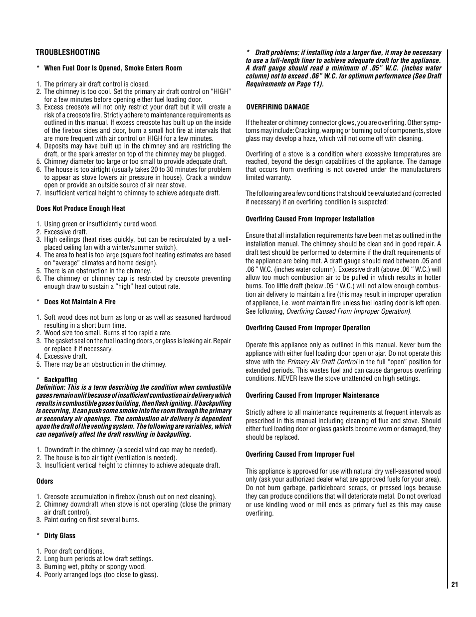 Lennox Hearth ELITE CI2000HT User Manual | Page 21 / 36