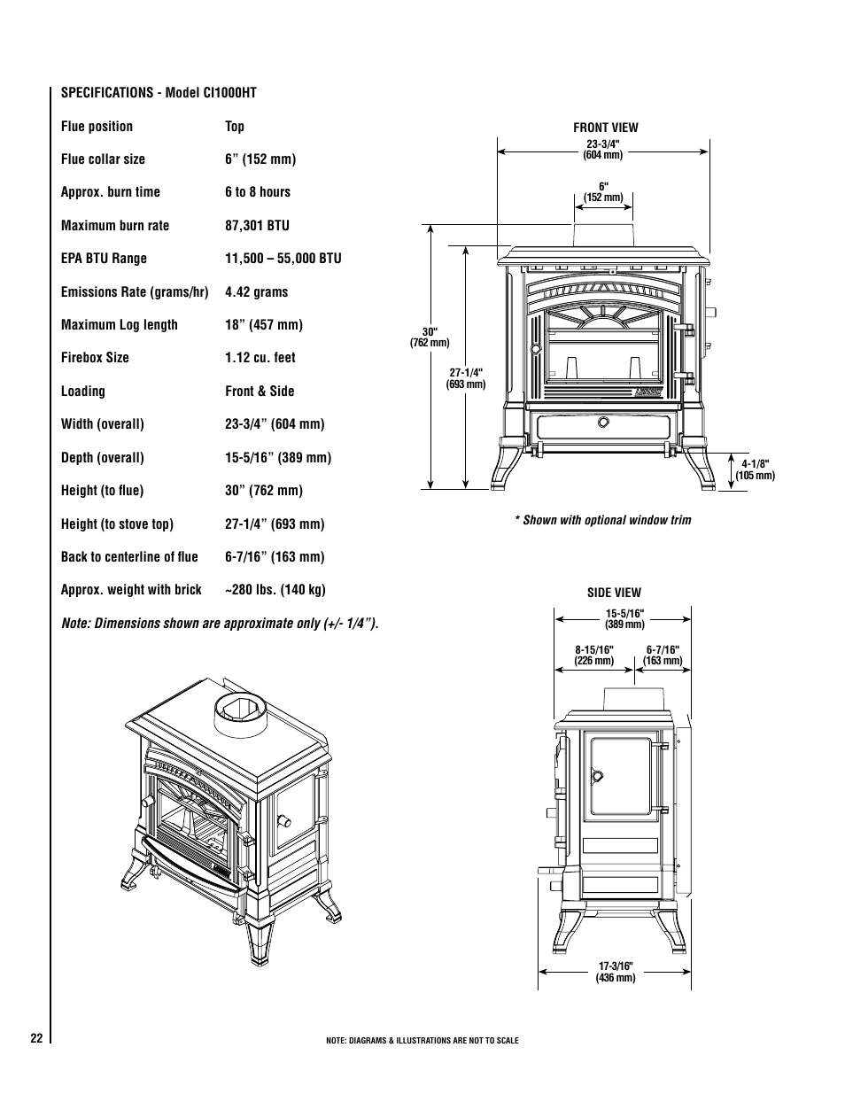 Lennox Hearth ELITE CI2000HT User Manual | Page 22 / 36