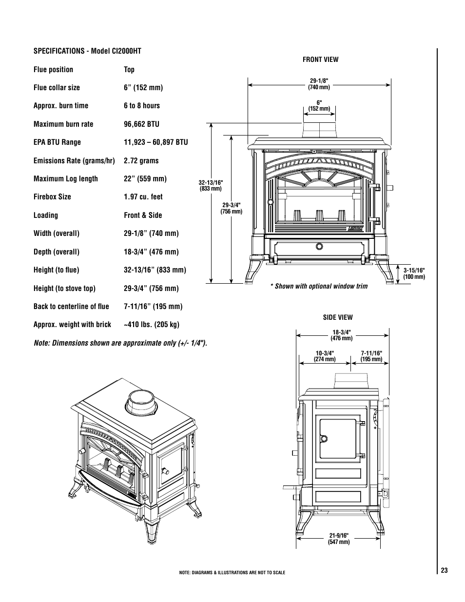 Lennox Hearth ELITE CI2000HT User Manual | Page 23 / 36