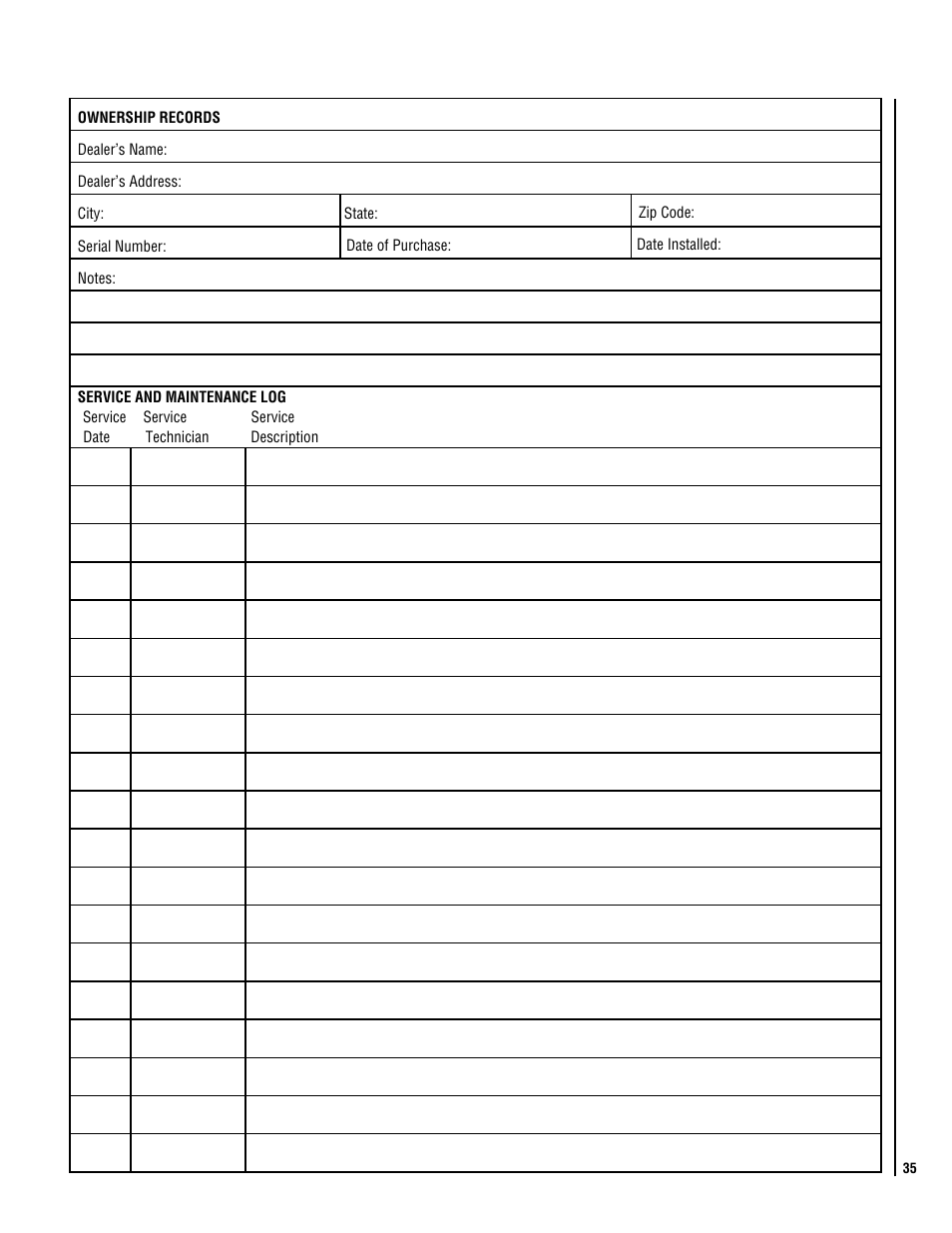 Lennox Hearth ELITE CI2000HT User Manual | Page 35 / 36