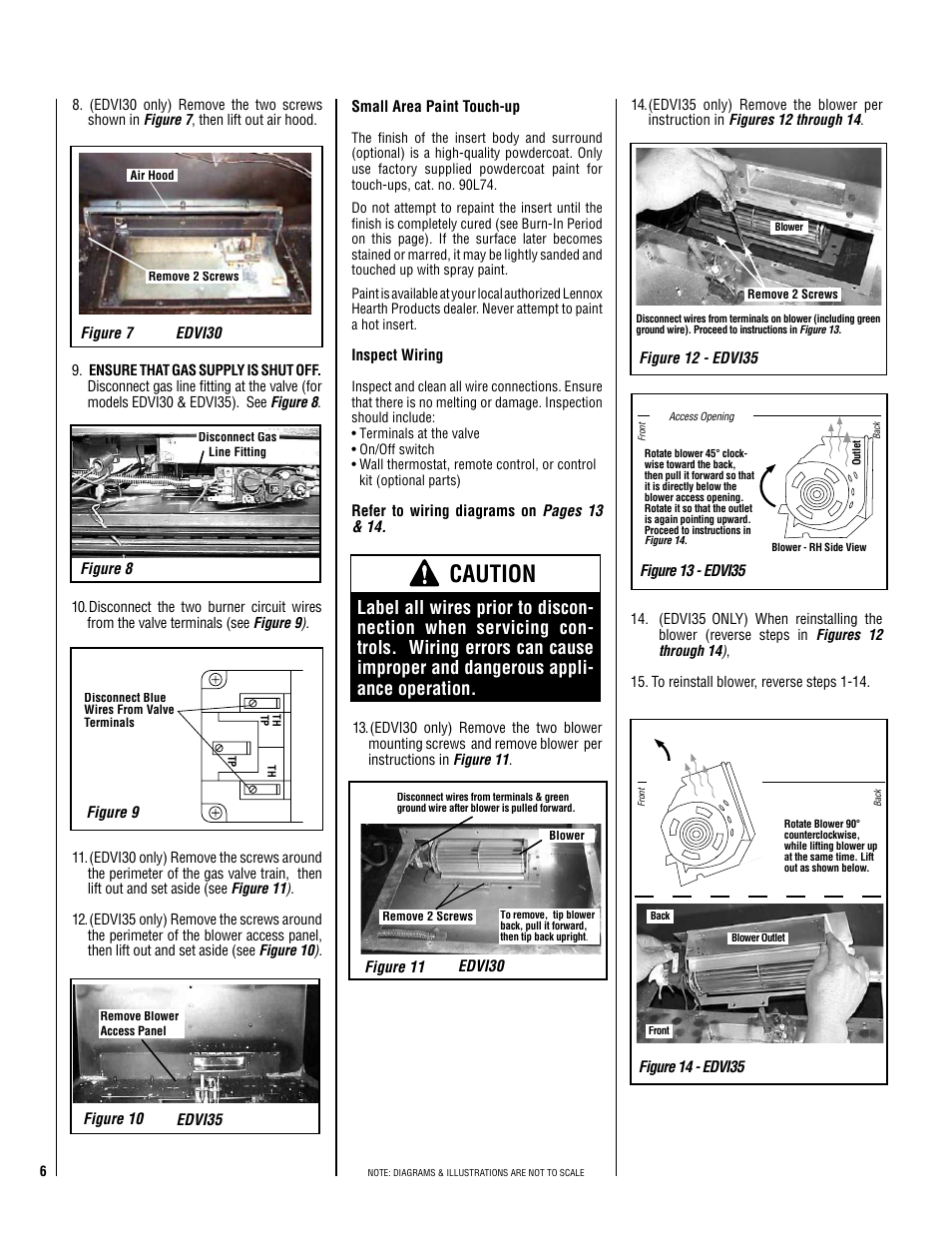 Caution | Lennox Hearth EDVI25 User Manual | Page 6 / 24