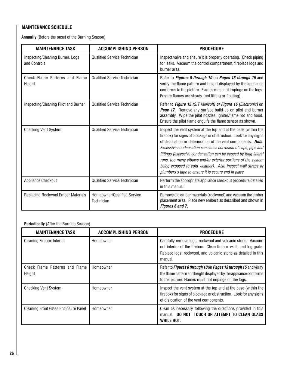 Lennox Hearth ELITE SERIES ELDV-45NE User Manual | Page 26 / 32