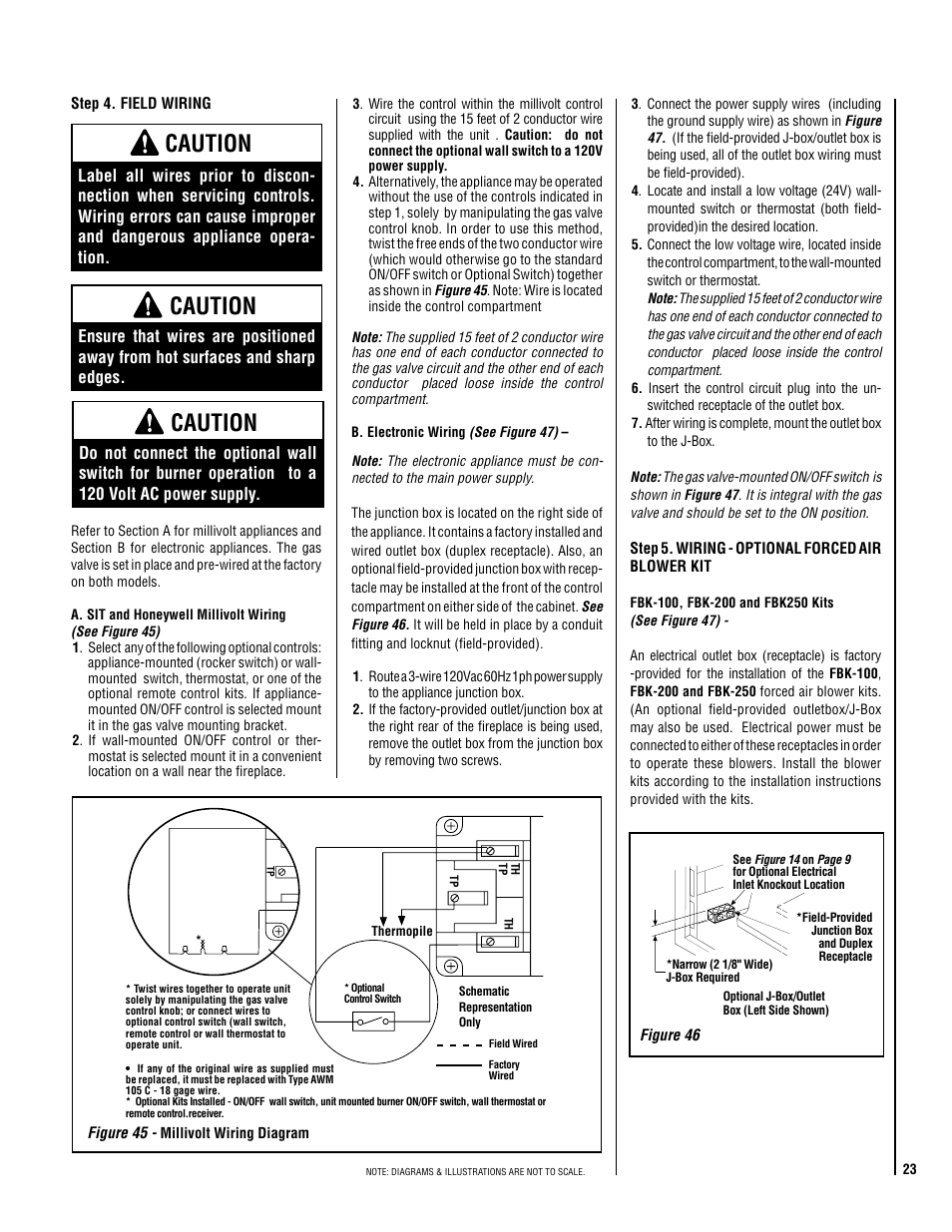 Caution | Lennox Hearth Electronic LMDV-3530-CNM User Manual | Page 23 / 36