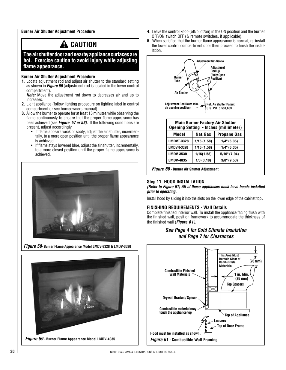 Caution | Lennox Hearth Electronic LMDV-3530-CNM User Manual | Page 30 / 36