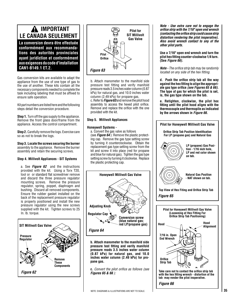 Important le canada seulement | Lennox Hearth Electronic LMDV-3530-CNM User Manual | Page 35 / 36