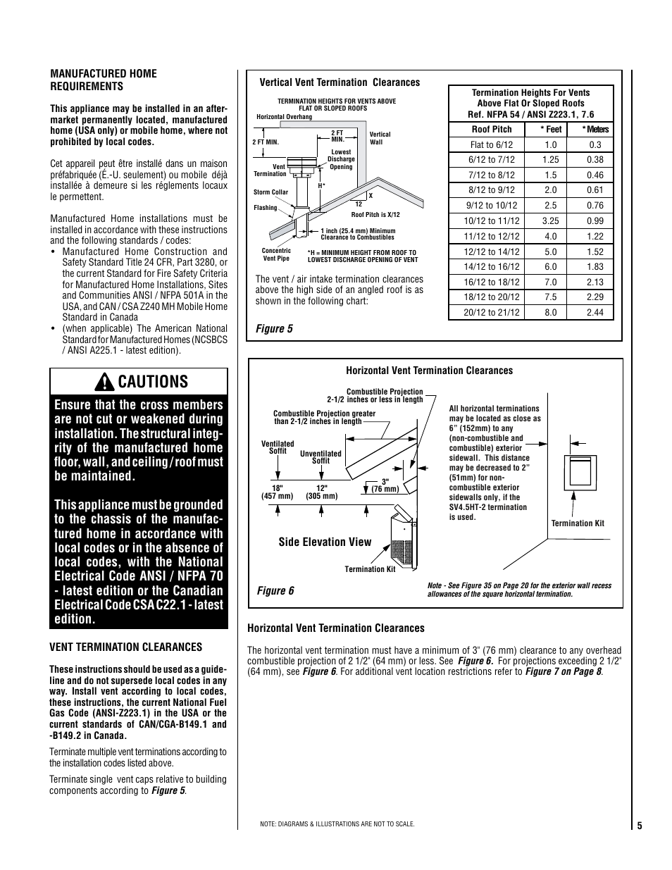 Cautions | Lennox Hearth Electronic LMDV-3530-CNM User Manual | Page 5 / 36