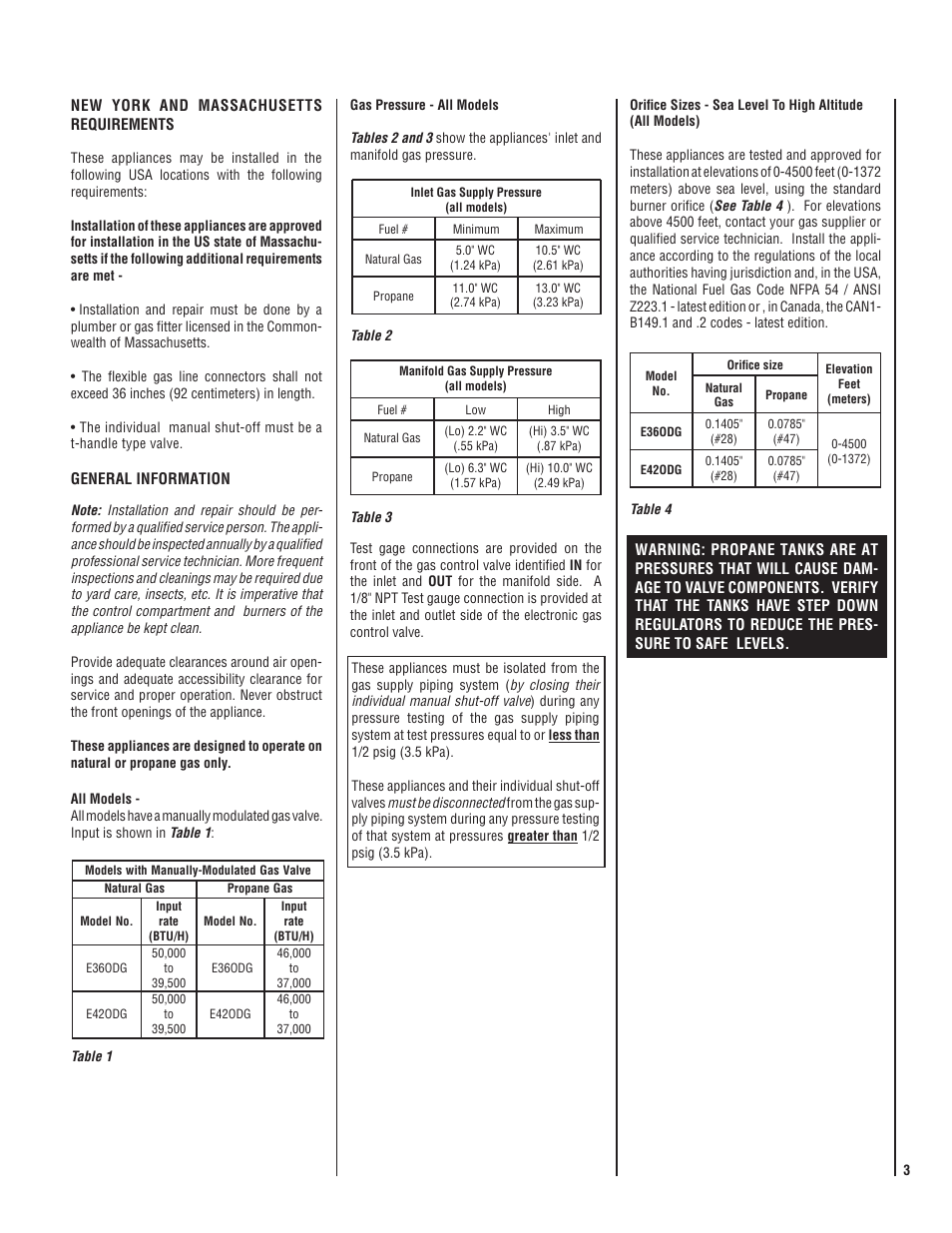 Lennox Hearth ELITE E36ODGPE User Manual | Page 3 / 16