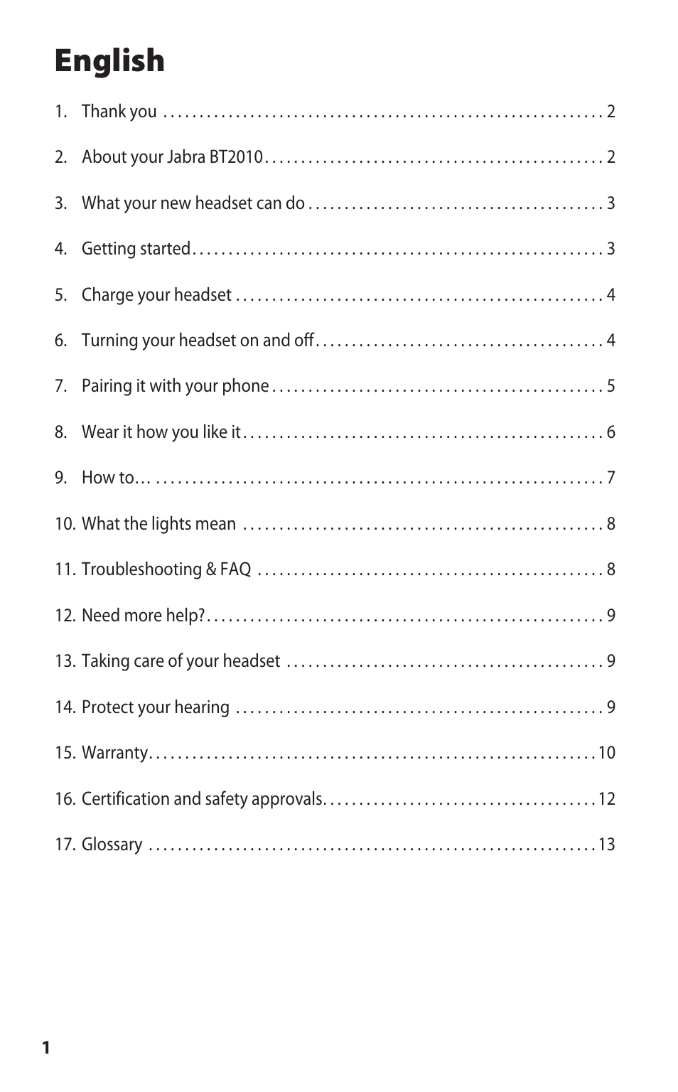 English | Lennox Hearth BT2010 User Manual | Page 3 / 16