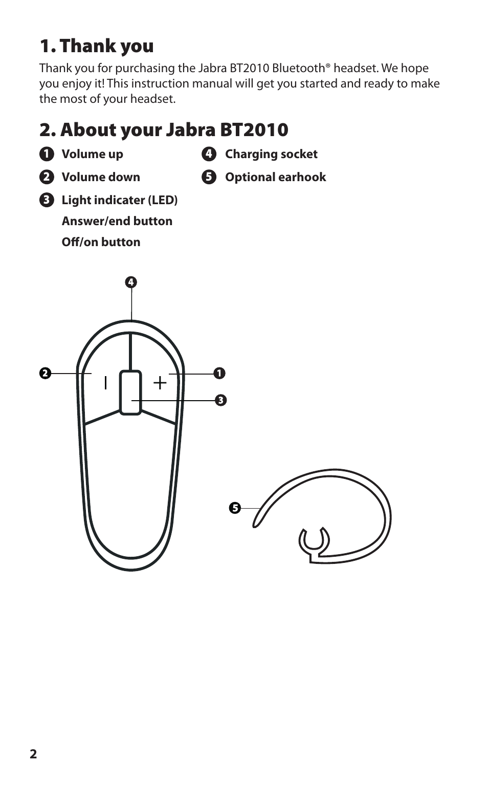 About your jabra bt2010 | Lennox Hearth BT2010 User Manual | Page 4 / 16