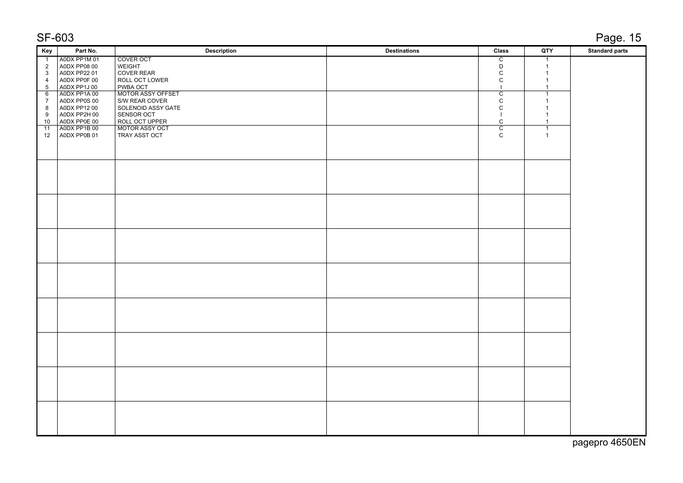 Sf-603, Page. 15, Pagepro 4650en | Lennox Hearth 4650EN User Manual | Page 37 / 39