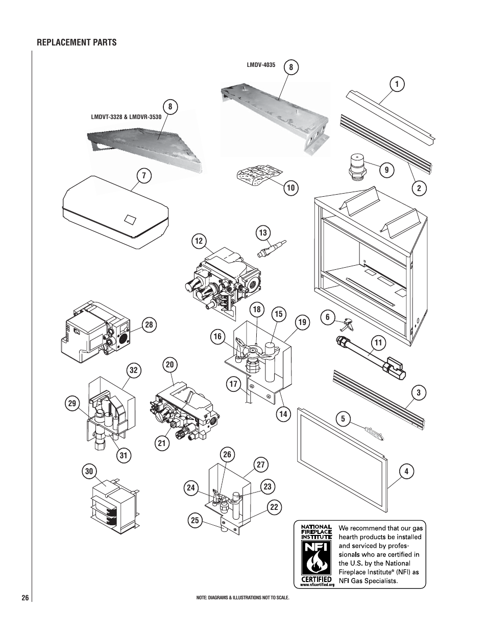 Lennox Hearth LMDV-3530CNM User Manual | Page 26 / 28