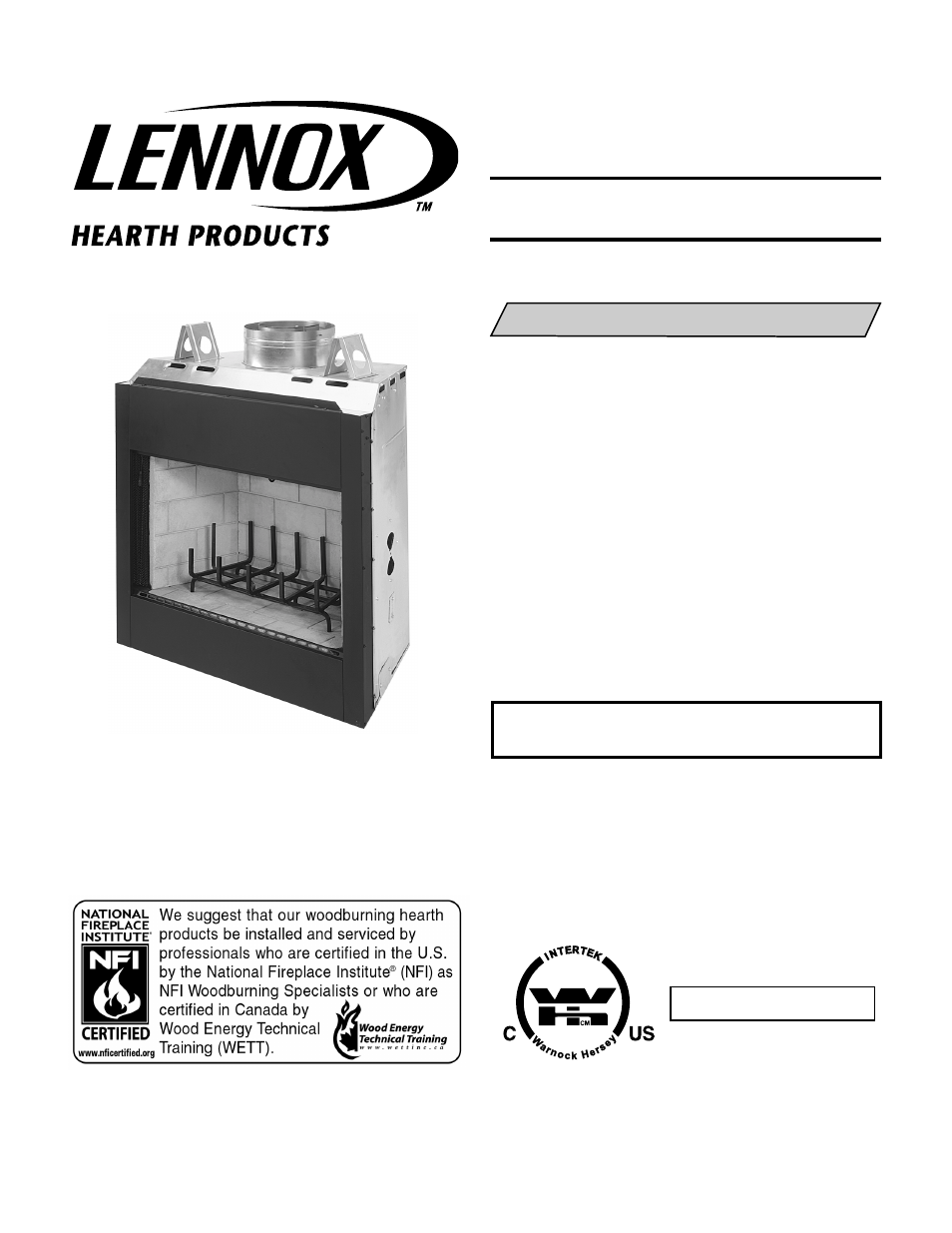 Lennox Hearth Merit Series RDI-36-H User Manual | 20 pages
