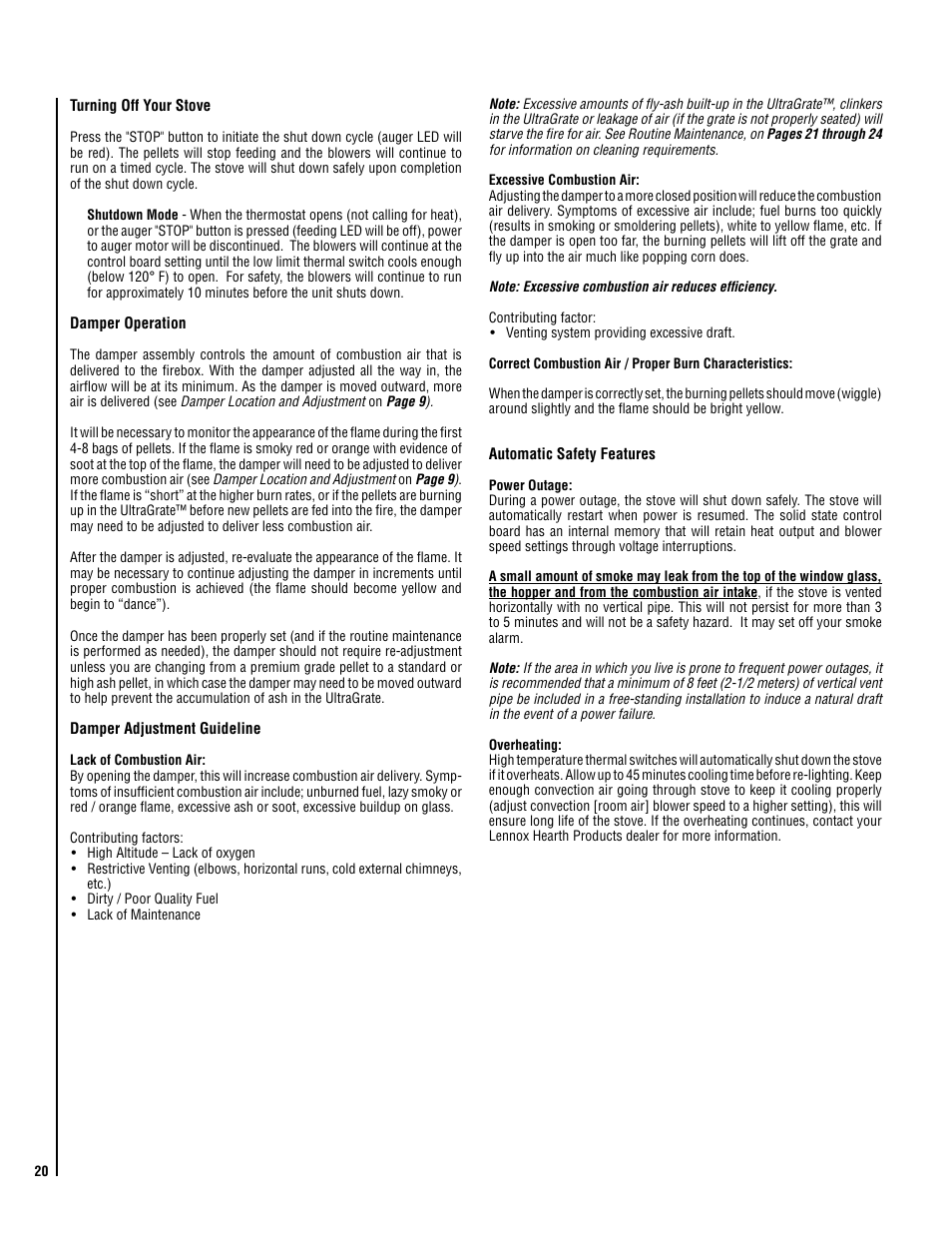 Lennox Hearth Montage 32FS User Manual | Page 20 / 36