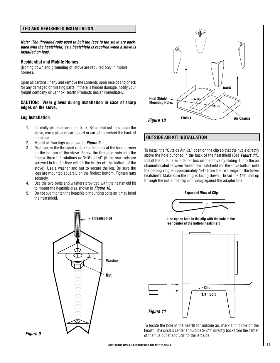 Lennox Hearth STRIKER SWS160 User Manual | Page 11 / 32