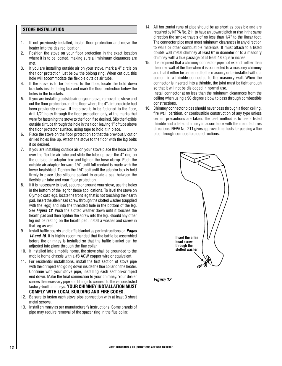 Lennox Hearth STRIKER SWS160 User Manual | Page 12 / 32