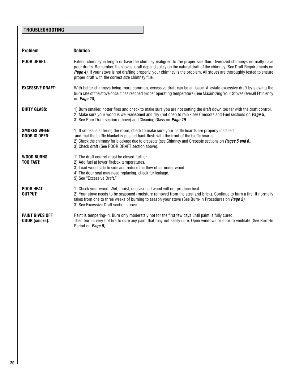 Lennox Hearth STRIKER SWS160 User Manual | Page 20 / 32