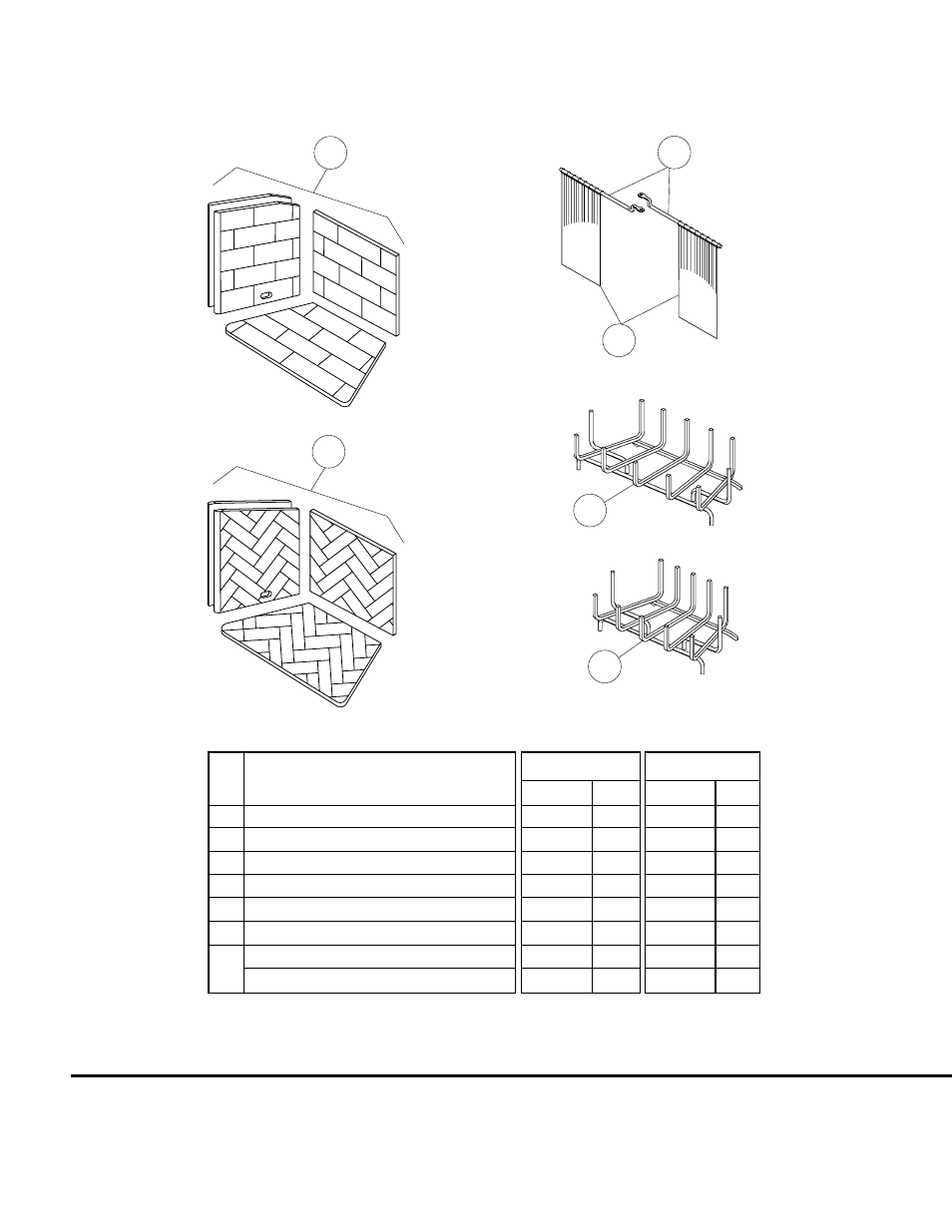 Replacement parts | Lennox Hearth HCI-36/42-H User Manual | Page 8 / 8