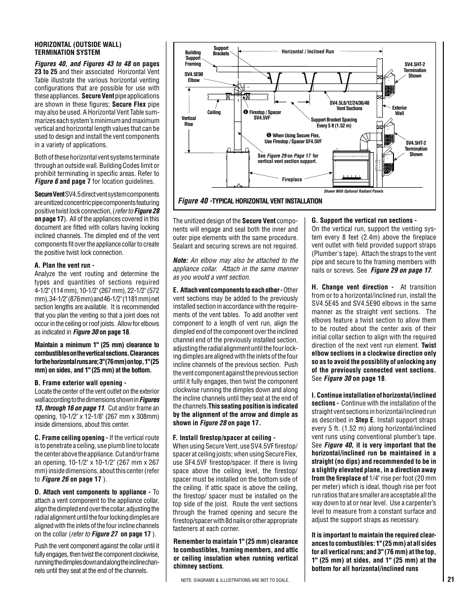 Lennox Hearth ELITE EDVCRPM-B User Manual | Page 21 / 44