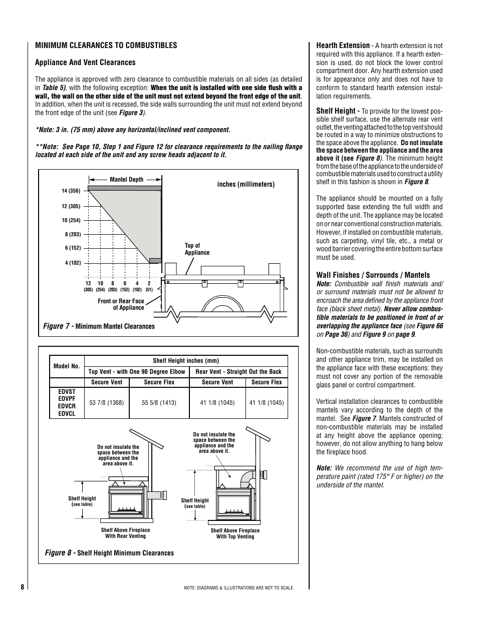 Lennox Hearth ELITE EDVCRPM-B User Manual | Page 8 / 44