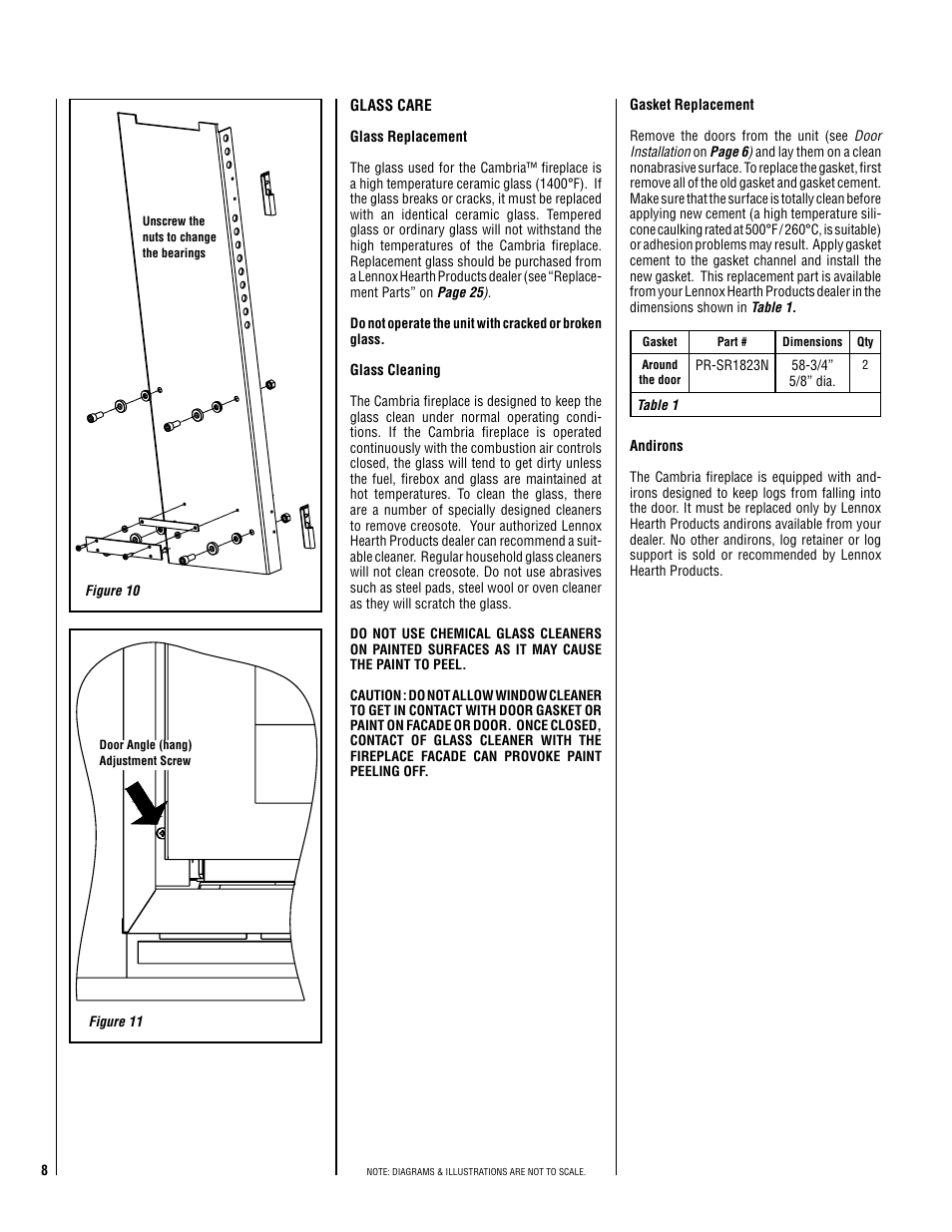 Lennox Hearth CAMBRIA 850 User Manual | Page 8 / 26