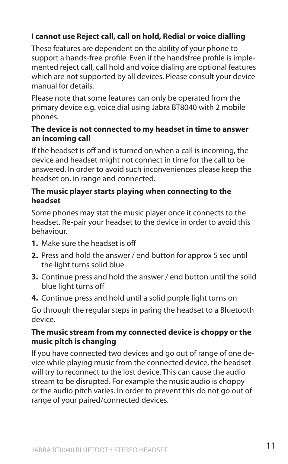 En g li sh | Lennox Hearth BT8040 User Manual | Page 11 / 16