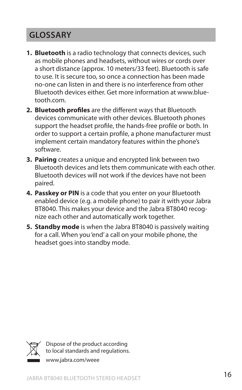 En g li sh, Glossary | Lennox Hearth BT8040 User Manual | Page 16 / 16