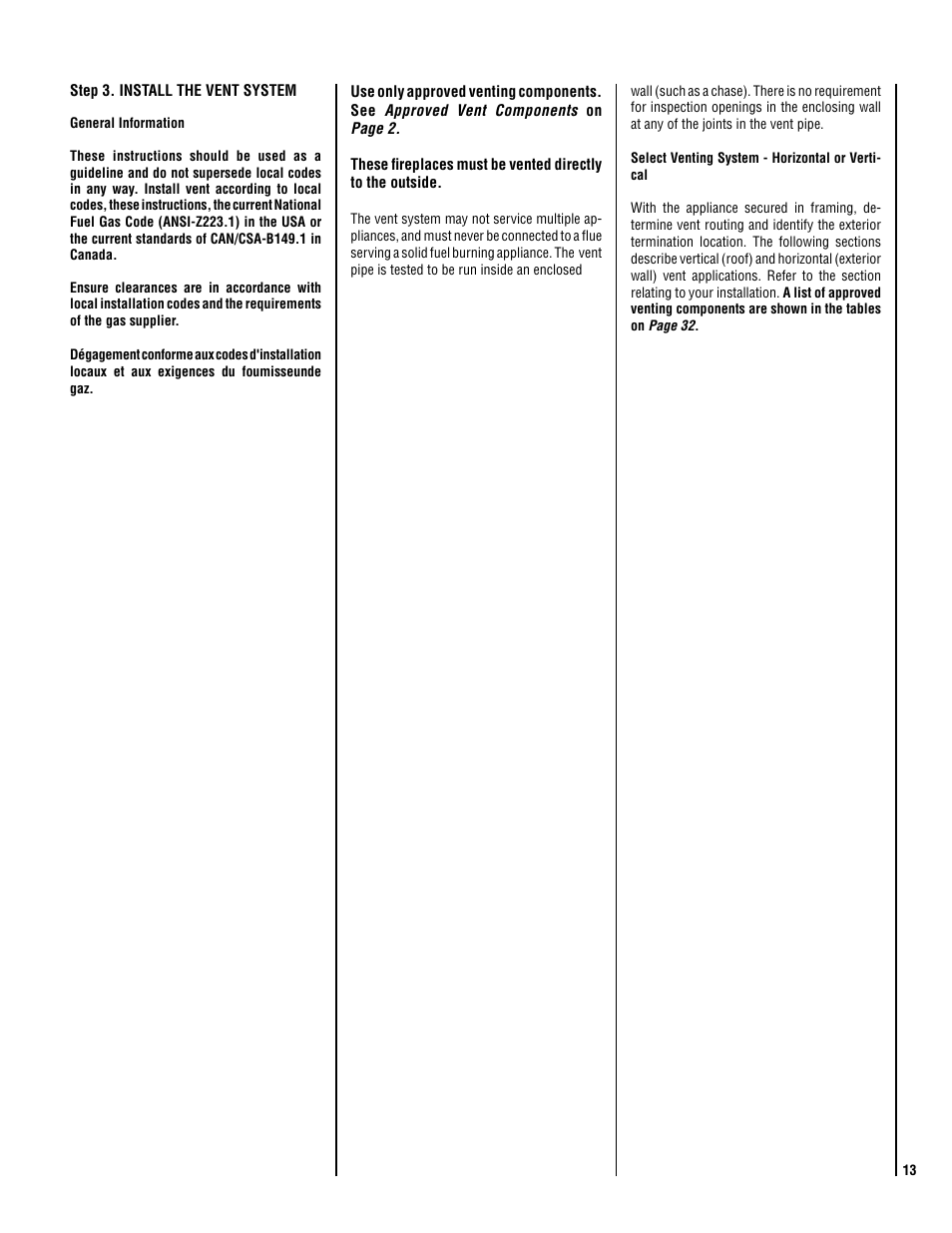 Lennox Hearth ADAGIO-EN User Manual | Page 13 / 36