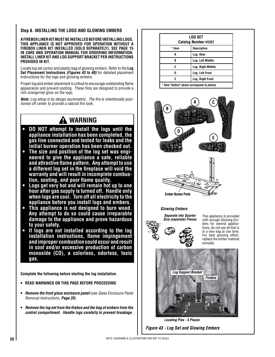Warning | Lennox Hearth ADAGIO-EN User Manual | Page 26 / 36